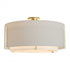 Hubbardton Forge Exos Large Double Shade Semi Flush Model: 126505-SKT-86-SF2290-SF2899