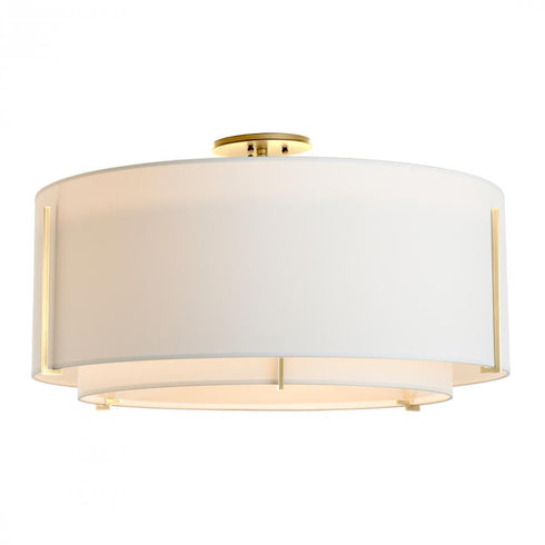Hubbardton Forge Exos Large Double Shade Semi Flush Model: 126505-SKT-86-SF2290-SF2899