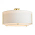 Hubbardton Forge Exos Large Double Shade Semi Flush Model: 126505-SKT-86-SF2290-SF2899