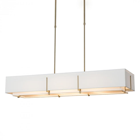 Hubbardton Forge Exos Rectangular Pendant Model: 139640-SKT-SHRT-84-SF4207-SE4602