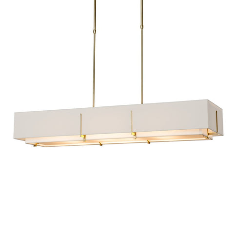 Hubbardton Forge Exos Rectangular Pendant Model: 139640-SKT-SHRT-85-SF4207-SE4602