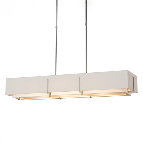 Hubbardton Forge Exos Rectangular Pendant Model: 139640-SKT-SHRT-85-SF4207-SE4602
