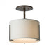 Hubbardton Forge Exos Single Shade Semi Flush Model: 126498-SKT-03-SA1099