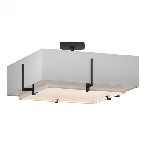 Hubbardton Forge Exos Square Double Shade Semi Flush Model: 126510-SKT-14-SF1605-SA2012