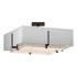 Hubbardton Forge Exos Square Double Shade Semi Flush Model: 126510-SKT-14-SF1605-SA2012