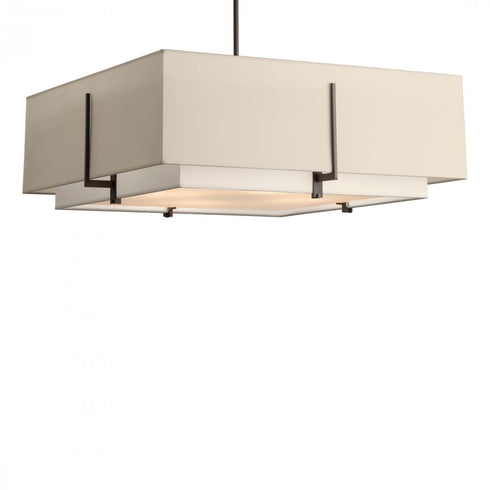 Hubbardton Forge Exos Square Large Double Shade Pendant Model: 139635-SKT-MULT-86-SF2012-SA2401