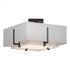 Hubbardton Forge Exos Square Small Double Shade Semi Flush Model: 126507-SKT-14-SF1205-SJ1605