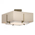 Hubbardton Forge Exos Square Small Double Shade Semi Flush Model: 126507-SKT-86-SF1205-SA1605