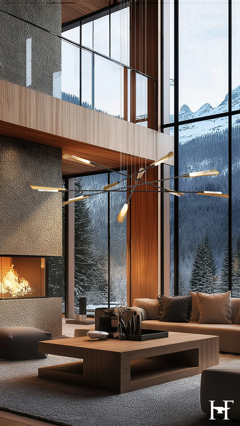 Hubbardton Forge Flight 10 Light Pendant in Black Finish Model: 131412-SKT-LONG-10-86-WC0822