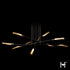 Hubbardton Forge Flight 10 Light Pendant in Black Finish Model: 131412-SKT-LONG-10-86-WC0822
