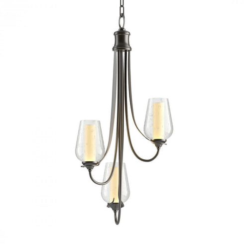 Hubbardton Forge Flora 3 Arm Chandelier Model: 103033-SKT-14-GG0303