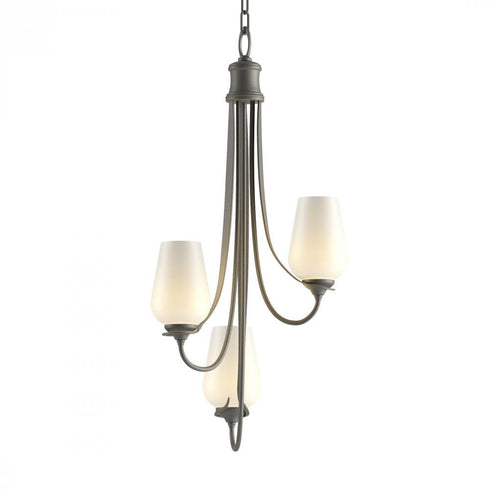 Hubbardton Forge Flora 3 Arm Chandelier Model: 103033-SKT-82-GG0303