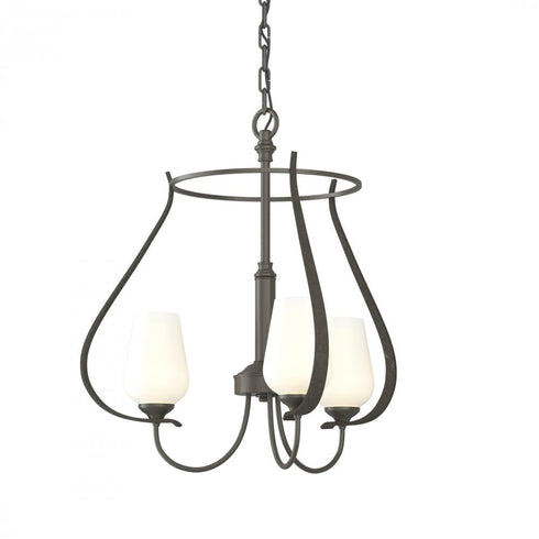 Hubbardton Forge Flora 3 Arm Chandelier Model: 103047-SKT-82-GG0303