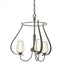 Hubbardton Forge Flora 3 Arm Chandelier Model: 103047-SKT-82-GG0303