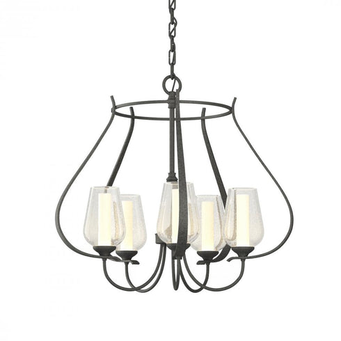 Hubbardton Forge Flora 5 Arm Chandelier Model: 103045-SKT-82-GG0303