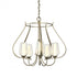 Hubbardton Forge Flora 5 Arm Chandelier Model: 103045-SKT-82-GG0303