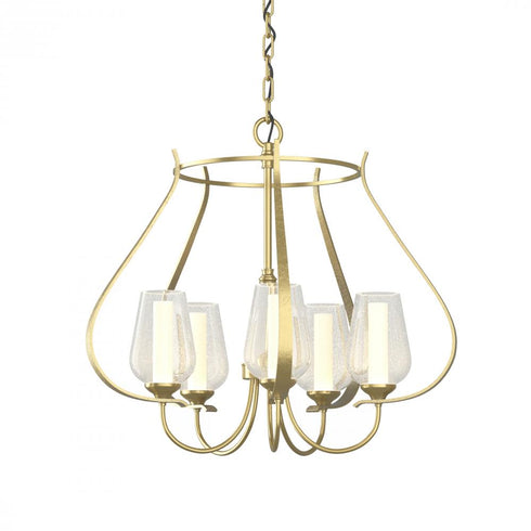 Hubbardton Forge Flora 5 Arm Chandelier Model: 103045-SKT-86-GG0303