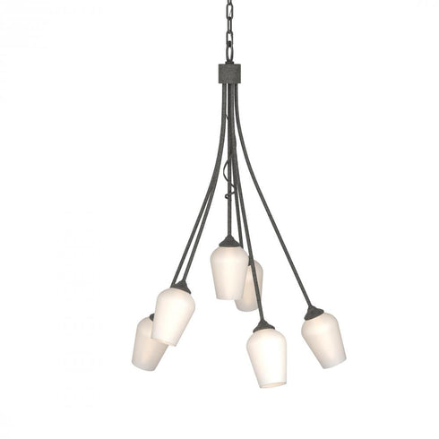 Hubbardton Forge Flora 6 Arm Chandelier Model: 103043-SKT-82-GG0303