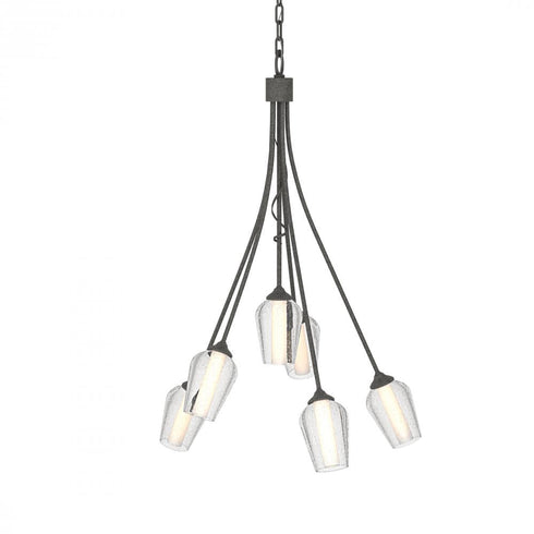 Hubbardton Forge Flora 6 Arm Chandelier Model: 103043-SKT-82-GG0303