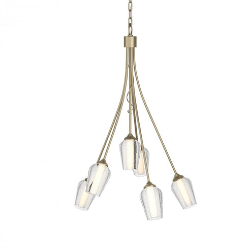 Hubbardton Forge Flora 6 Arm Chandelier Model: 103043-SKT-82-GG0303