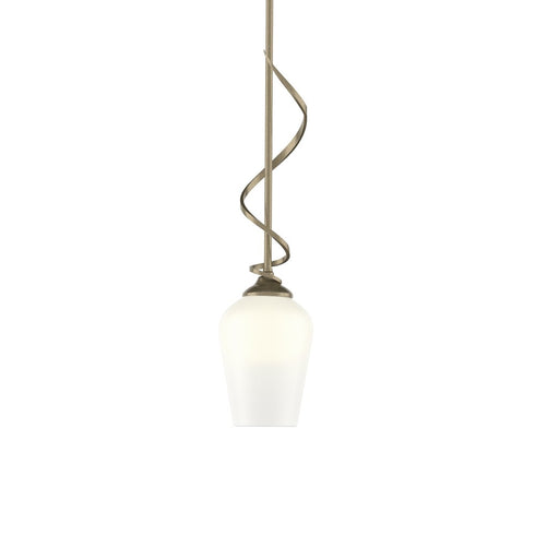Hubbardton Forge Flora Down Light Mini Pendant in Bronze Finish Model: 183030-SKT-MULT-05-GG0303
