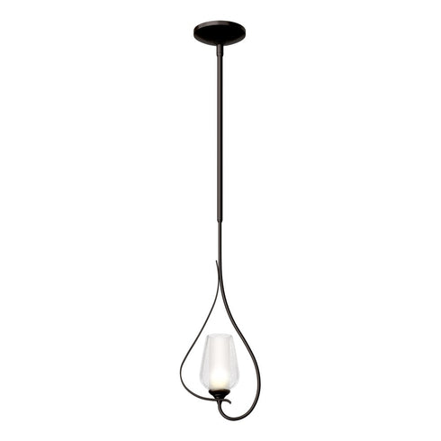Hubbardton Forge Flora Up Light Mini Pendant in Bronze Finish Model: 183050-SKT-MULT-05-ZS0354