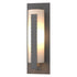 Hubbardton Forge Forged Vertical Bars Large Outdoor Sconce in Coastal Oil Rubbed Bronze Finish Model: 307287-SKT-14-GG0037