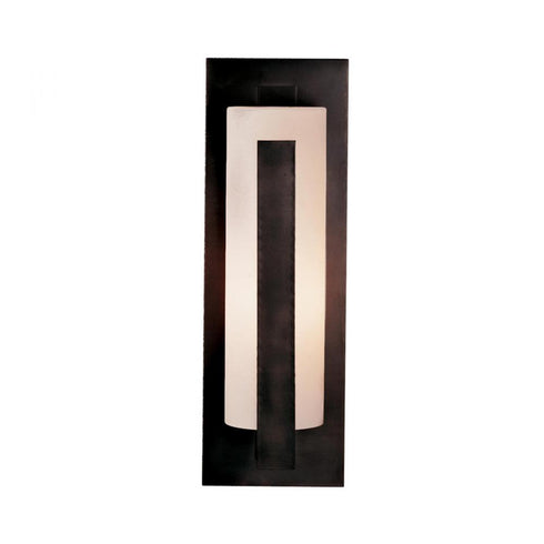 Hubbardton Forge Forged Vertical Bars Large Outdoor Sconce in Coastal Oil Rubbed Bronze Finish Model: 307287-SKT-14-GG0037