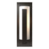Hubbardton Forge Forged Vertical Bars Outdoor Sconce in Coastal Oil Rubbed Bronze Finish Model: 307286-SKT-14-GG0034