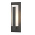 Hubbardton Forge Forged Vertical Bars Small Outdoor Sconce in Coastal Oil Rubbed Bronze Finish Model: 307285-SKT-14-GG0066