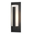 Hubbardton Forge Forged Vertical Bars Small Outdoor Sconce in Coastal Oil Rubbed Bronze Finish Model: 307285-SKT-14-GG0066