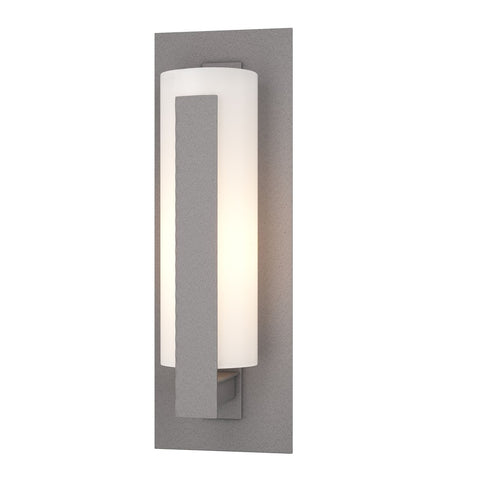 Hubbardton Forge Forged Vertical Bars Small Outdoor Sconce in Coastal Oil Rubbed Bronze Finish Model: 307285-SKT-14-GG0066