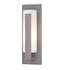 Hubbardton Forge Forged Vertical Bars Small Outdoor Sconce in Coastal Oil Rubbed Bronze Finish Model: 307285-SKT-14-GG0066