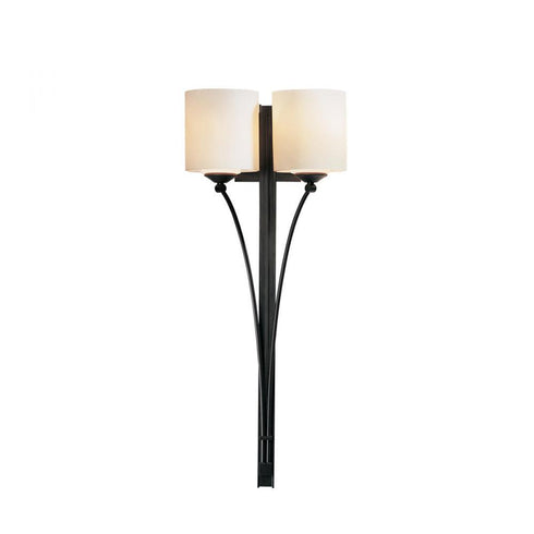 Hubbardton Forge Formae Contemporary 2 Light Sconce in Bronze Finish Model: 204672-SKT-05-GG0169