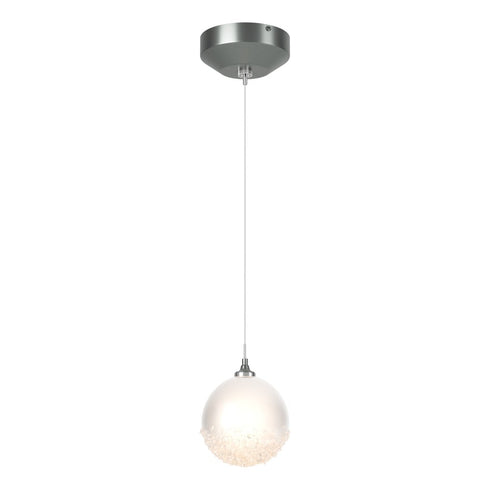 Hubbardton Forge Fritz Globe 1 Light Mini Pendant in White Finish Model: 161187-SKT-STND-02-FD0750