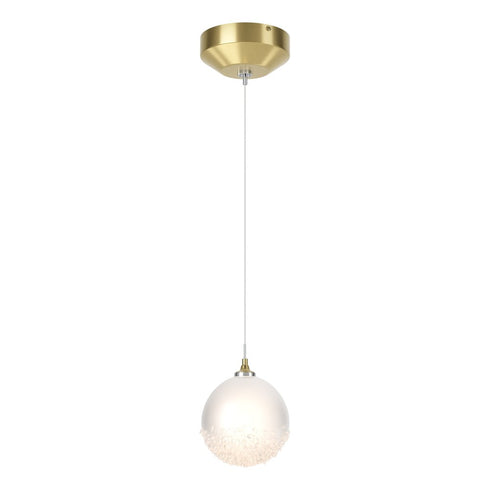 Hubbardton Forge Fritz Globe 1 Light Mini Pendant in White Finish Model: 161187-SKT-STND-02-FD0750