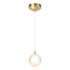 Hubbardton Forge Fritz Globe 1 Light Mini Pendant in White Finish Model: 161187-SKT-STND-02-FD0750