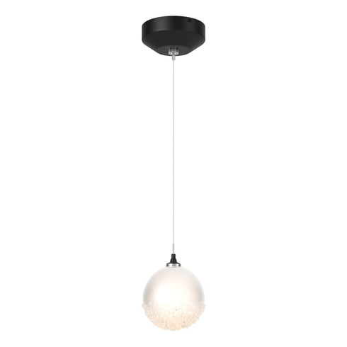 Hubbardton Forge Fritz Globe 1 Light Mini Pendant in White Finish Model: 161187-SKT-STND-02-FD0750