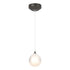 Hubbardton Forge Fritz Globe 1 Light Mini Pendant in White Finish Model: 161187-SKT-STND-02-FD0750