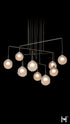 Hubbardton Forge Fritz Globe 10 Light Mobile Pendant in Oil Rubbed Bronze Finish Model: 131151-SKT-STND-14-FD0750