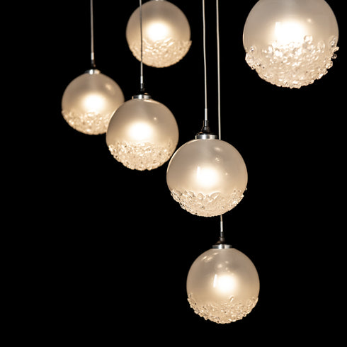 Hubbardton Forge Fritz Globe 10 Light Pendant Model: 131130-SKT-LONG-20-FD0750