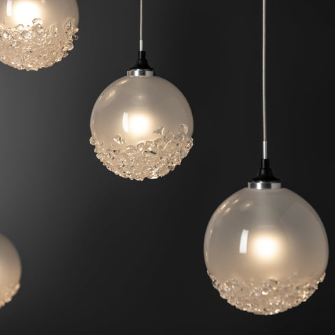 Hubbardton Forge Fritz Globe 10 Light Pendant Model: 131130-SKT-STND-02-FD0750