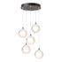 Hubbardton Forge Fritz Globe 5 Light Pendant Model: 131131-SKT-LONG-20-FD0750