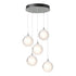 Hubbardton Forge Fritz Globe 5 Light Pendant Model: 131131-SKT-LONG-20-FD0750