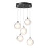 Hubbardton Forge Fritz Globe 5 Light Pendant Model: 131131-SKT-LONG-89-FD0750