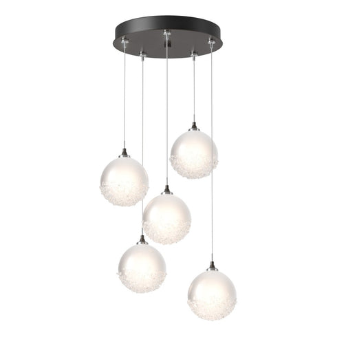 Hubbardton Forge Fritz Globe 5 Light Pendant Model: 131131-SKT-LONG-89-FD0750