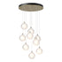Hubbardton Forge Fritz Globe 9 Light Pendant Model: 131133-SKT-STND-82-FD0750