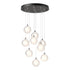 Hubbardton Forge Fritz Globe 9 Light Pendant Model: 131133-SKT-STND-82-FD0750
