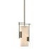 Hubbardton Forge Fullered Impressions Mini Pendant in Bronze Finish Model: 185400-SKT-MULT-05-GG0075