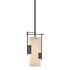 Hubbardton Forge Fullered Impressions Mini Pendant in Bronze Finish Model: 185400-SKT-MULT-05-GG0075